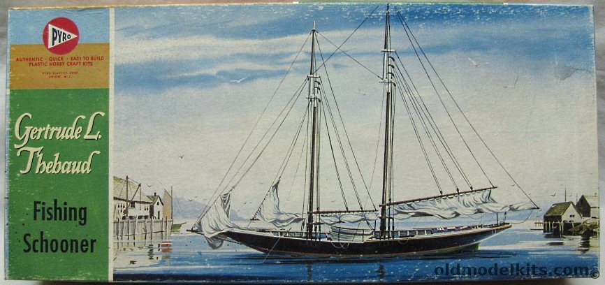 Pyro Gertrude L Thebaud Fishing Schooner, 206-298 plastic model kit